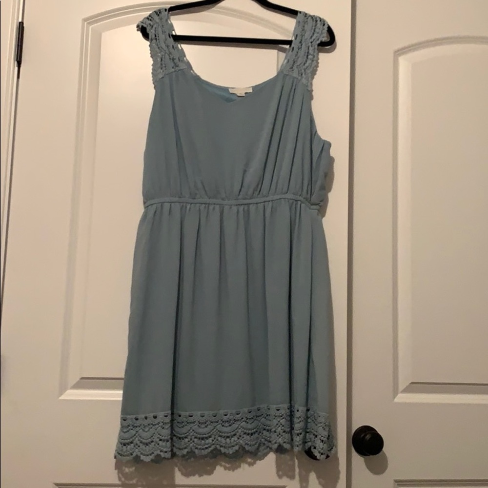 Dusty blue dress
